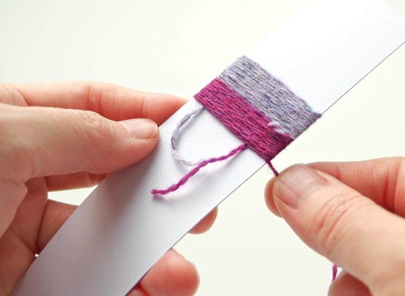 How to make a yarn wrapping