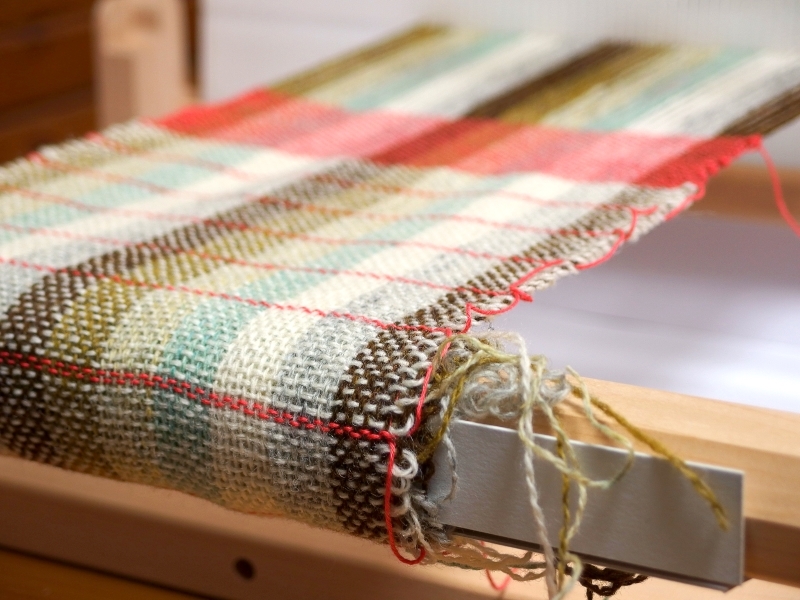 woven fabric on rigid heddle loom