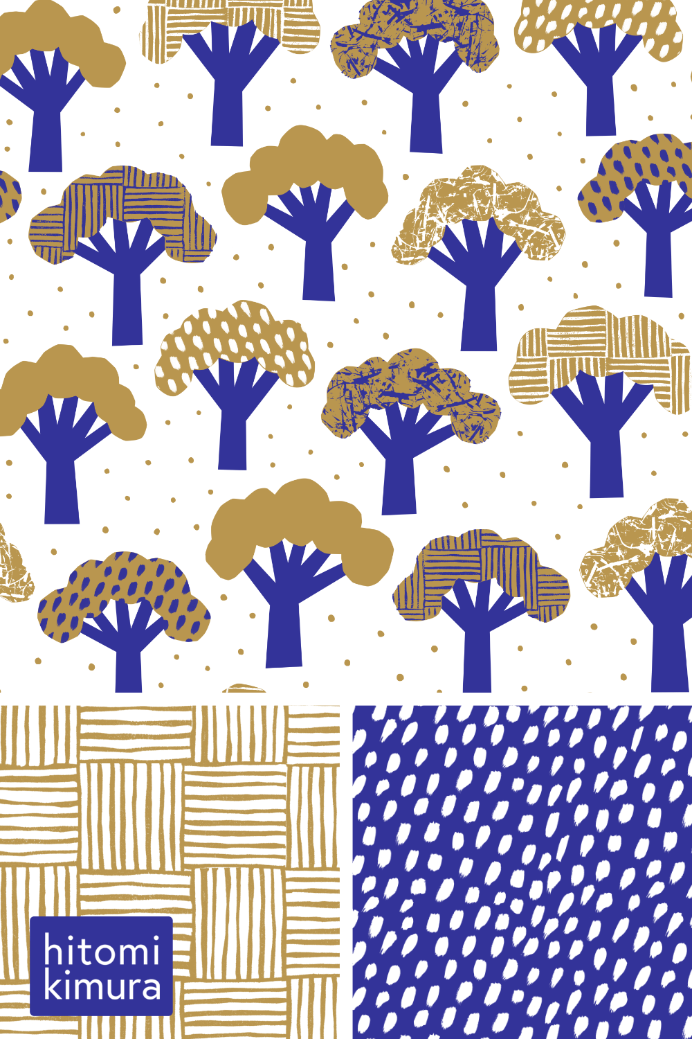 Fan Tree Woodland pattern design collection