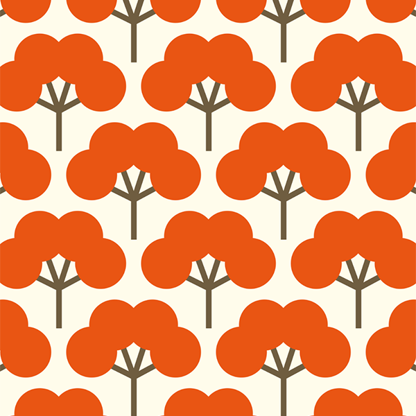 fan tree geo pattern design by Hitomi Kimura