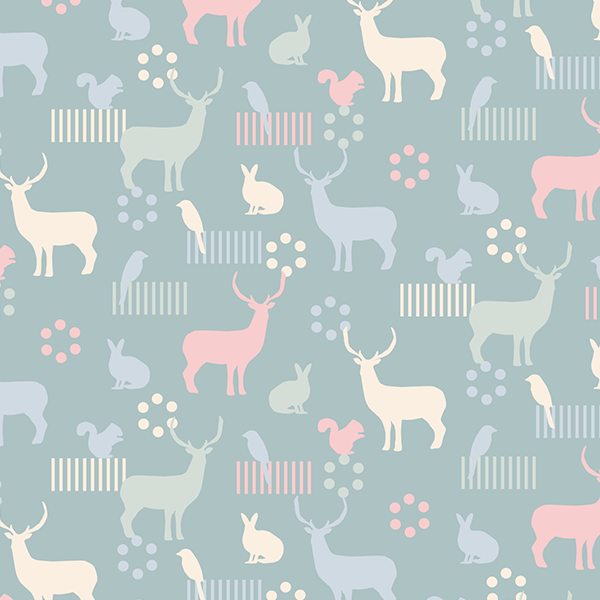 elk pattern design by Hitomi Kimura